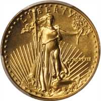 Complete Set of 1989 Gold Eagles. MS-69 (PCGS).