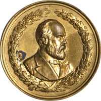 1880 James A. Garfield. DeWitt-JG 1880-2. Brass. 33.0 mm. Mint State.