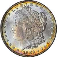 1882 Morgan Silver Dollar. VAM-1C. MS-63 (ANACS).
