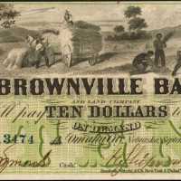 Omaha City, Nebraska. Brownville Bank and Land Company. September 1, 1857. $10. Choice Uncirculated.