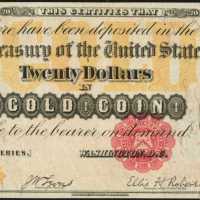 Fr. 1178 (W-2220). 1882 $20 Gold Certificate. PCGS Superb Gem New 67 PPQ.