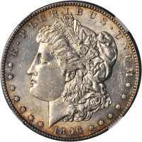 1896-S Morgan Silver Dollar. AU-55 (NGC).