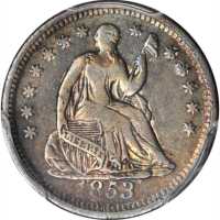 1853-O Liberty Seated Half Dime. No Arrows. VF-20 (PCGS).