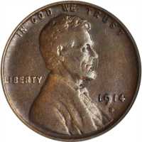 1914-D Lincoln Cent. Fine-15 (ANACS).