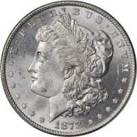 1878 Morgan Silver Dollar. 8 Tailfeathers. VAM-6. MS-64 (PCGS).