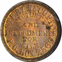 Ohio--Cincinnati. Undated (1861-1865) William K. Lanphear. Fuld-165CY-110b. Rarity-9. Brass. 19 mm. 