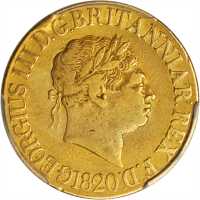 1820年英国1英镑金币。
