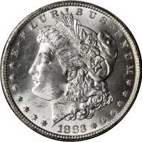 1883-CC GSA Morgan Silver Dollar. MS-63 (Uncertified).