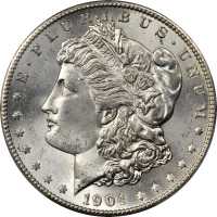 1904-S Morgan Silver Dollar. MS-65 (PCGS).