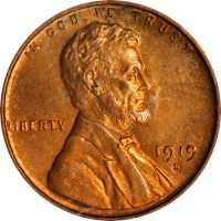 1919-S Lincoln Cent. MS-64 RD (PCGS). CAC.