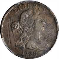 1798 Draped Bust Cent. S-159. Rarity-3. Style I Hair. VF-25 (PCGS).