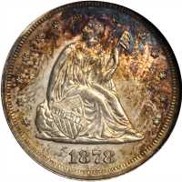 1878 Twenty-Cent Piece. Proof-61 (ANACS). OH.