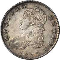 1819 Capped Bust Half Dollar. O-115. Rarity-3. AU-55 (PCGS).