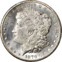 1879-CC Morgan Silver Dollar. Clear CC. MS-63 (NGC). CAC.