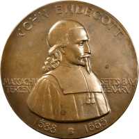 1930 Massachusetts Bay Tercentenary Medal. Bronze. 102 mm. By Laura Gardin Fraser, struck by Medalli