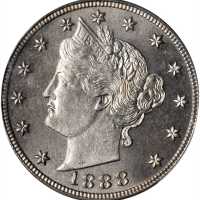 1888 Liberty Head Nickel. Proof-66 (PCGS).