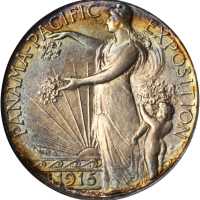 1915-S Panama-Pacific Exposition. MS-64 (PCGS). CAC.
