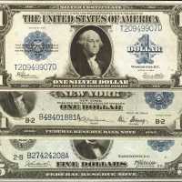 Lot of (3) Mixed Large Size Notes. Very Fine & Extremely Fine.