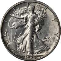 1920-S Walking Liberty Half Dollar. AU-58 (PCGS).