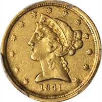 1841-C Liberty Head Half Eagle. VF Details--Cleaned (PCGS).