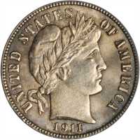 1911-S Barber Dime. MS-63 (PCGS). CAC.