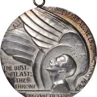 Undated (1944) Inspiration - Aspiration Medal. Silver. 50 mm. 54.1 grams. By Richard Recchia. Alexan