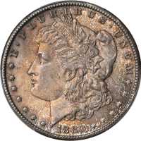 1880-CC Morgan Silver Dollar. MS-63 (PCGS).
