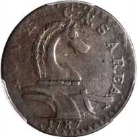 1787 New Jersey Copper. Maris 54-k, W-5295. Rarity-3. Serpent Head. VF-35 (PCGS).