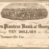 Thomasville, Georgia. Cotton Planters Bank of Georgia. April 3, 1862. $10. Very Fine.