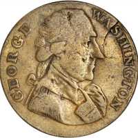 (ca. 1793) Washington Success token. Large planchet. DeWitt-GW 1792-1, Musante GW-41, Baker-265. Bra