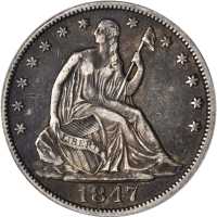 Lot of (3) Liberty Seated Half Dollars. (ANACS).