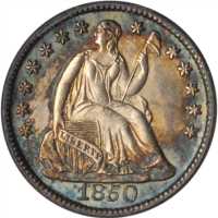 1850 Liberty Seated Half Dime. MS-64 (PCGS). CAC.