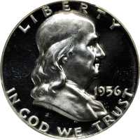 1956 Franklin Half Dollar. FS-901. Type I Reverse. Proof-68 Cameo (PCGS).