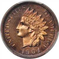 1904 Indian Cent. Proof-65 RB (PCGS).