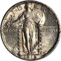 1919 Standing Liberty Quarter. MS-64 (PCGS).