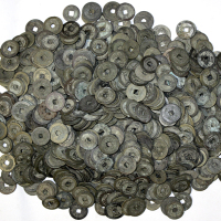 Lots bis 1949 Ca. 1000 Cashmünzen der Qing-Dynastie.