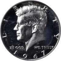 1967 Kennedy Half Dollar. SMS. MS-67 Cameo (PCGS).
