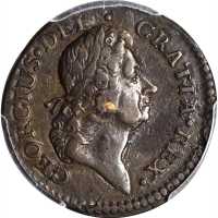 1722 Rosa Americana Halfpenny. Martin 3.6-C.2, W-1222. Rarity-4. DEI GRATIA REX / UTILE DULCI. EF-40