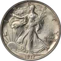 1917-D Walking Liberty Half Dollar. Reverse Mintmark. MS-64 (PCGS). CAC.