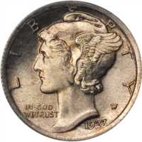 1923 Mercury Dime. MS-65 FB (PCGS). CAC.