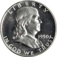 1950 Franklin Half Dollar. Proof-66 Cameo (PCGS).
