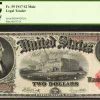 Fr. 59. 1917 $2 Legal Tender Note. PCGS Extremely Fine 40 PPQ.