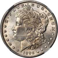 1892-O Morgan Silver Dollar. MS-63 (NGC).
