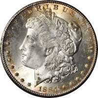 1884-CC GSA Morgan Silver Dollar. MS-65+ (PCGS).