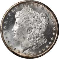 1879-CC Morgan Silver Dollar. Clear CC. MS-63 (PCGS). CAC. OGH--First Generation.