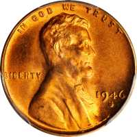 1946-S Lincoln Cent. MS-67 RD (PCGS). CAC.