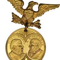 1888 Grover Cleveland. DeWitt-GC 1888-5. Brass. 25.3 mm, without hanger. Choice Mint State.
