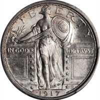 1917 Standing Liberty Quarter. Type I. MS-66 FH (PCGS).