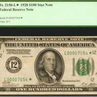 Fr. 2150-L*. 1928 $100 Federal Reserve Star Note. San Francisco. PCGS Very Fine 25.