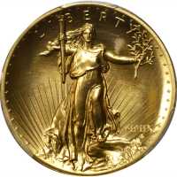 MMIX (2009) Ultra High Relief $20 Gold Coin. Edmund C. Moy and John Mercanti Signatures. MS-70 (PCGS